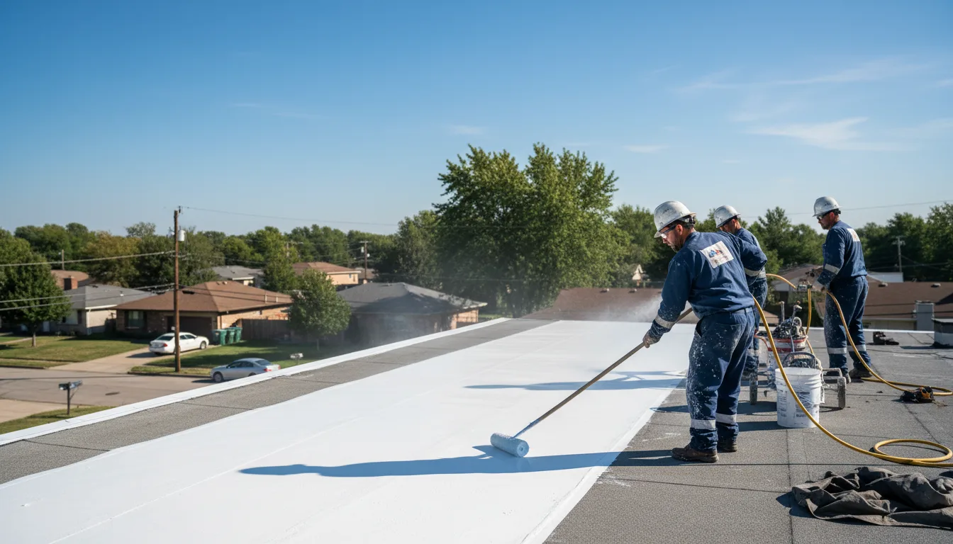 Commercial roof coating in Dundee, OH near me